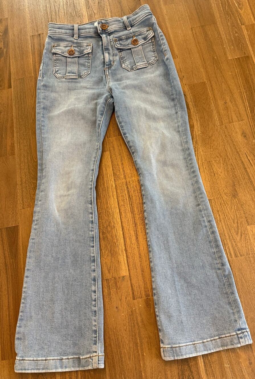 Ann Taylor Loft Slim Flair Jeans Light Wash Size 26